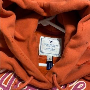 American Eagle Outfitters Orange Authentic Hoodie